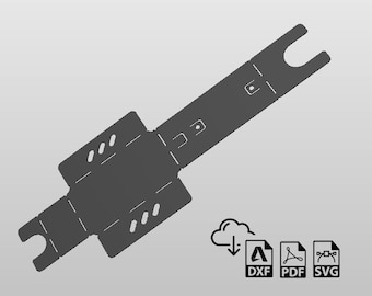 Spray Gun Holder Stand DXF files for plasma, garage, workshop, automotive paint