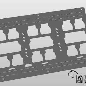 Plaque de montage Milwaukee Packout (Full 1.5) Fichiers DXF pour plasma, boîte à outils, atelier, camion, UTV, CNC