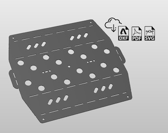 Caddy 16 Rack Wide DXF para armazenamento de velas de ignição, arquivo DXF para plasma, garagem, oficina, CNC