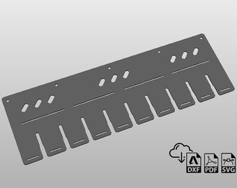 Vise Grip Rack Holder, DXF files for plasma cut, garage, workshop, welding, CNC