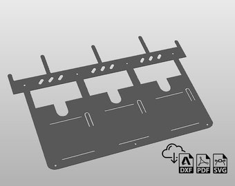 6" Angle Grinder Holder Rack DXF files for plasma cut, workshop, garage, CNC