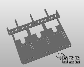 4.5" Angle Grinder Holder Rack, DXF files for plasma, garage, workshop, welding, CNC