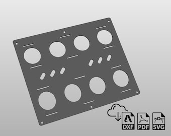 TIG Filler Rod Holder Storage Rack Plasma DXF Files, garage, workshop, welding, CNC