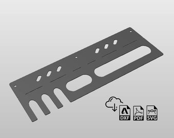 Arquivos DXF da cremalheira do suporte do malho do martelo para o corte do plasma, garagem, oficina, soldadura, CNC