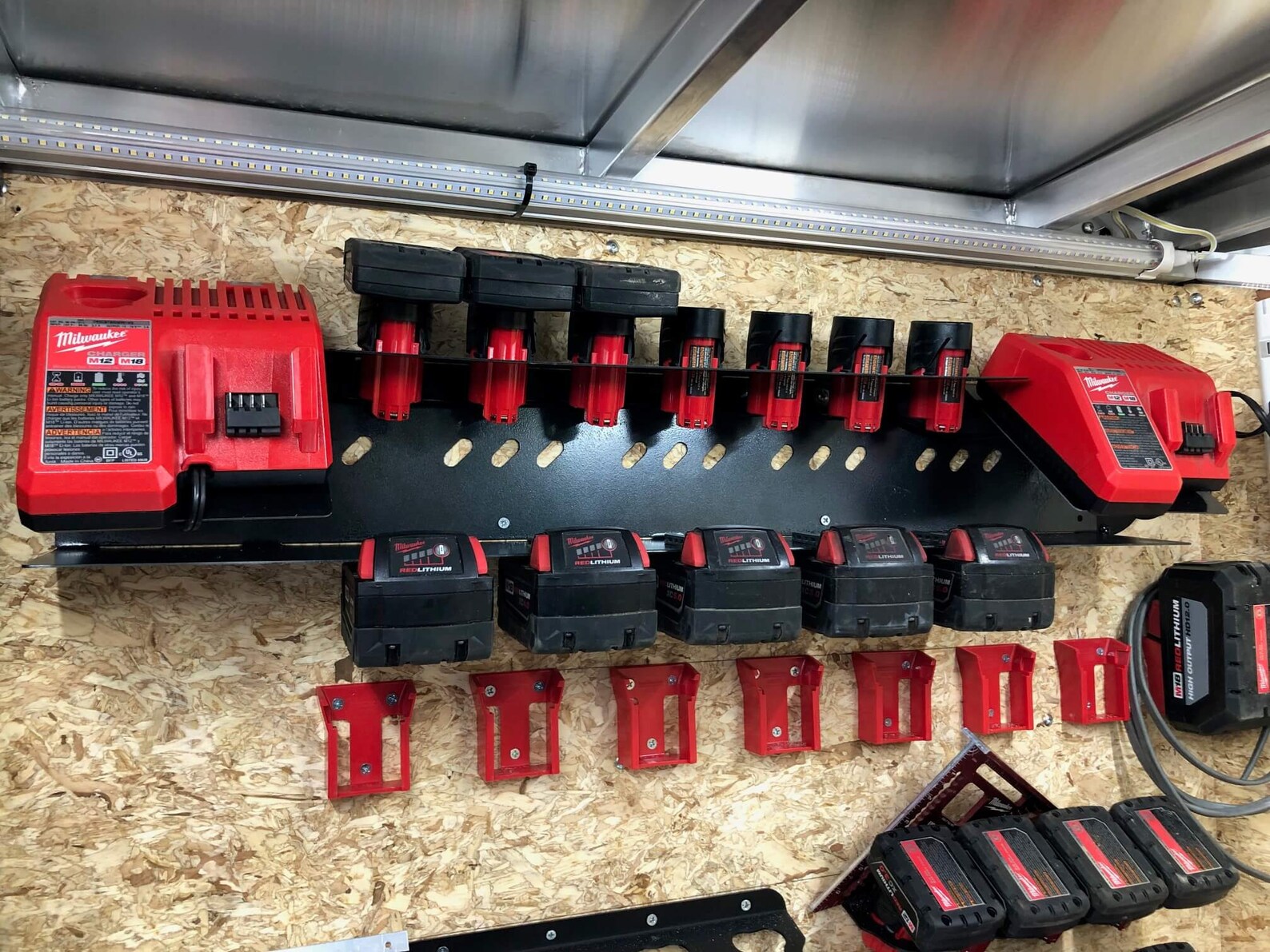 Milwaukee M18 Locking M12 Battery Double Charging Station DXF Etsy België