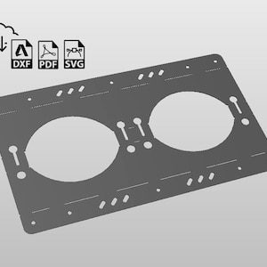 Supporto per bombola di gas da 9 pollici File DXF per plasma, saldatura, torcia