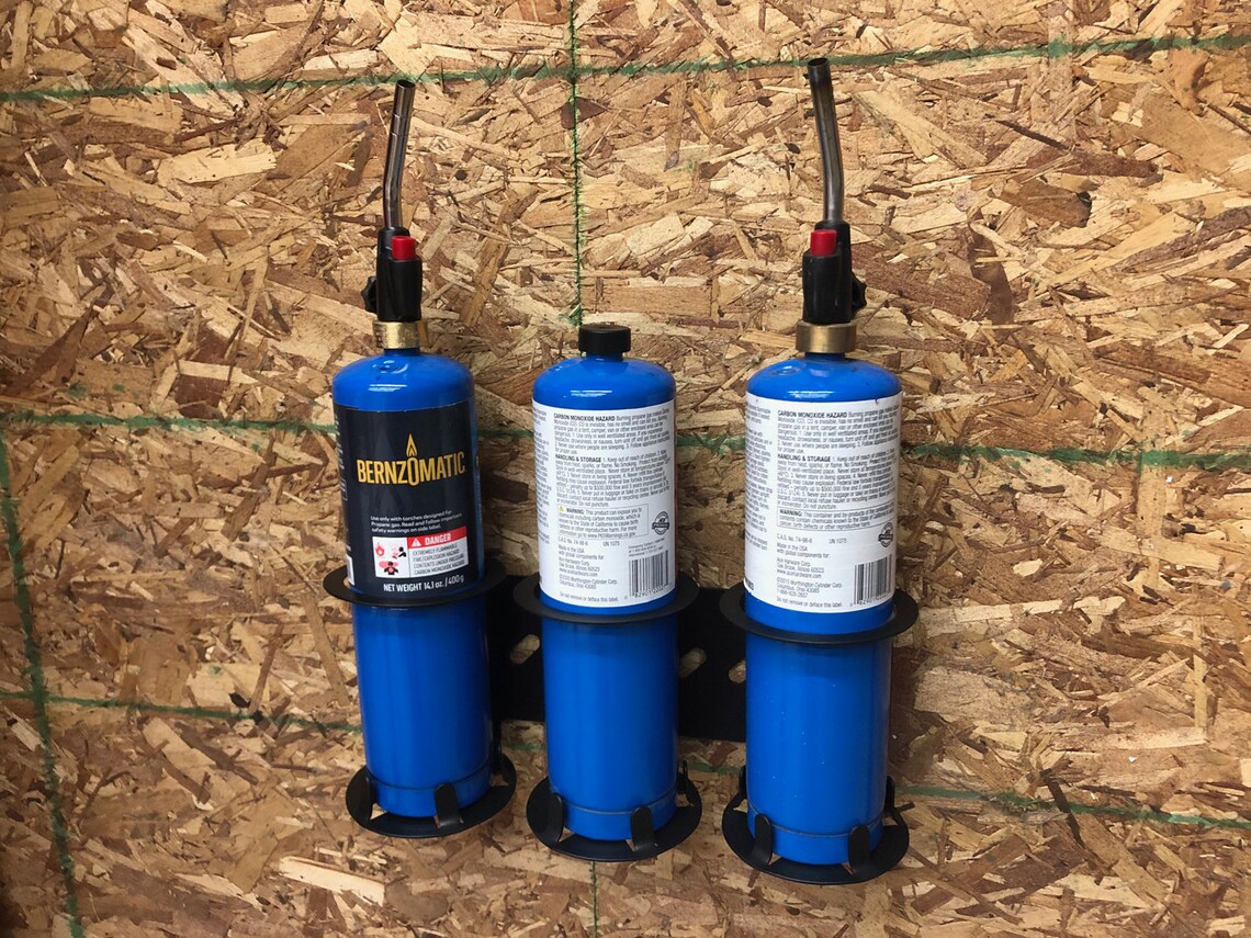 Propane Torch Bottle Holder X3 bernzomatic DXF Files for Etsy Australia