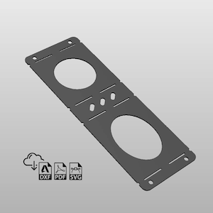 Flashlight Holder D-Cell Plasma DXF File, garage, workshop, CNC