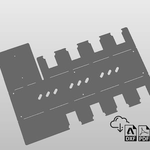 Archivos DXF de la estación de carga de batería de bloqueo M18 de Milwaukee para corte por plasma, garaje, taller, taladro, CNC