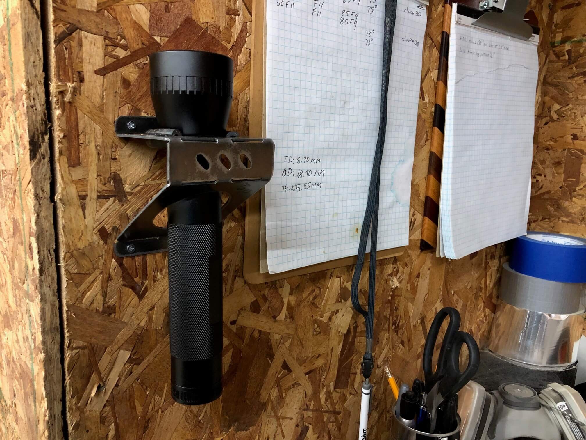Flashlight Holder D-cell Plasma DXF File, Garage, Workshop, CNC - Etsy