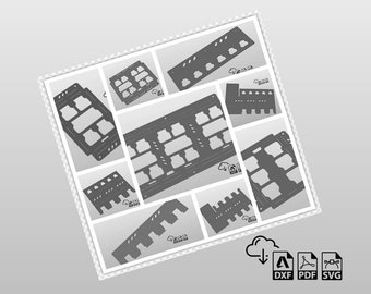 9 Milwaukee Storage Collection 45% Savings Bundle DXF files for plasma cutting, CNC