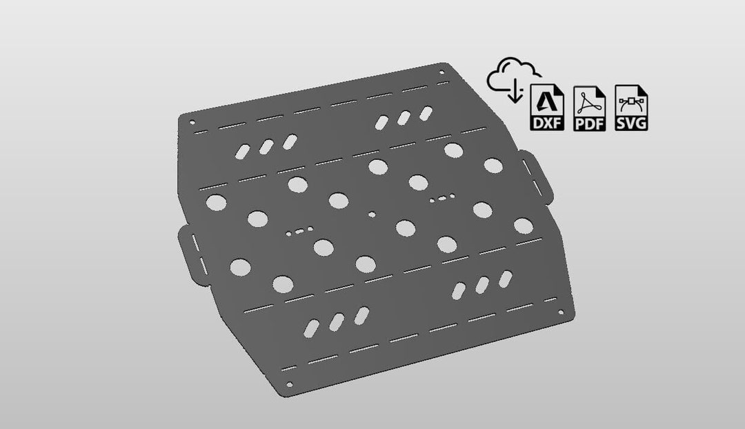 Spark Plug Storage Caddy 16 Rack Wide DXF File for Plasma, Garage