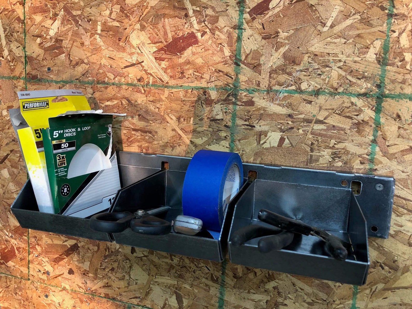 Storage Bin System 3 Bin Wall Mount and 5.5in Bins DXF File Etsy