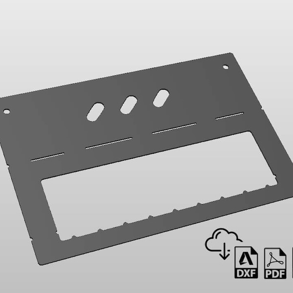 Snap Ring Pliers Holder Rack Plasma DXF Files, garage, workshop, CNC