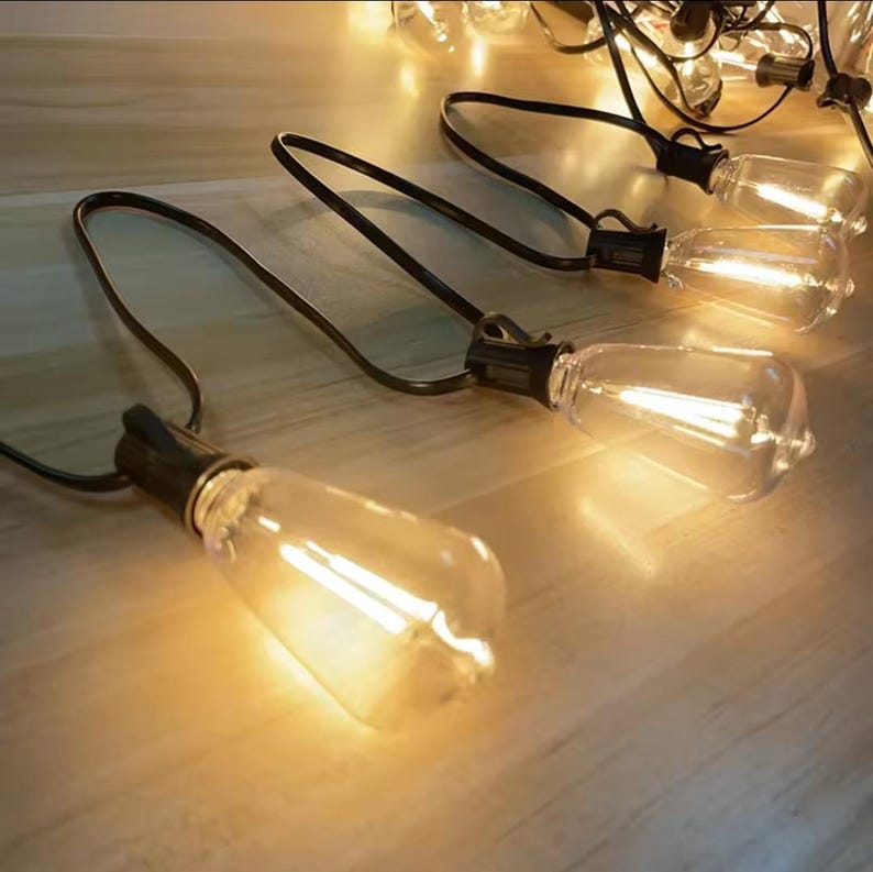 Edison Bulb String Lights: Weatherproof Patio Party Decor - Etsy