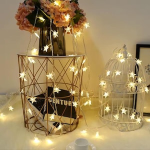 Star String Lights – Boho Fairy Lights for Bedroom, Dorm, Nursery or Party | LED Decorative Twinkle Lights Gift for Her