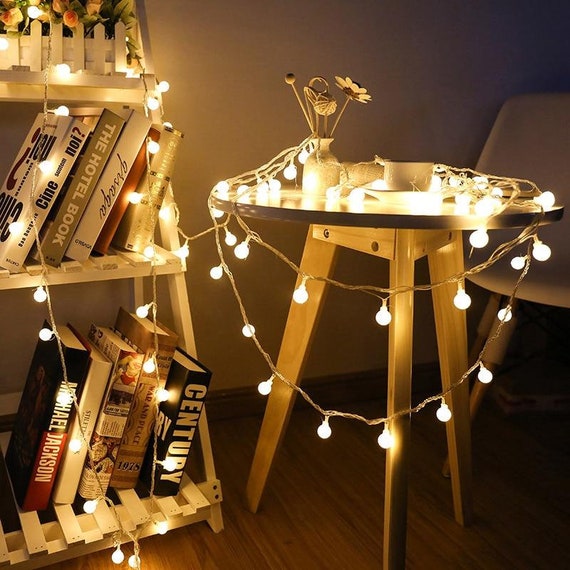 White Festoon String Light for Bedroom, Halloween Decoration,home