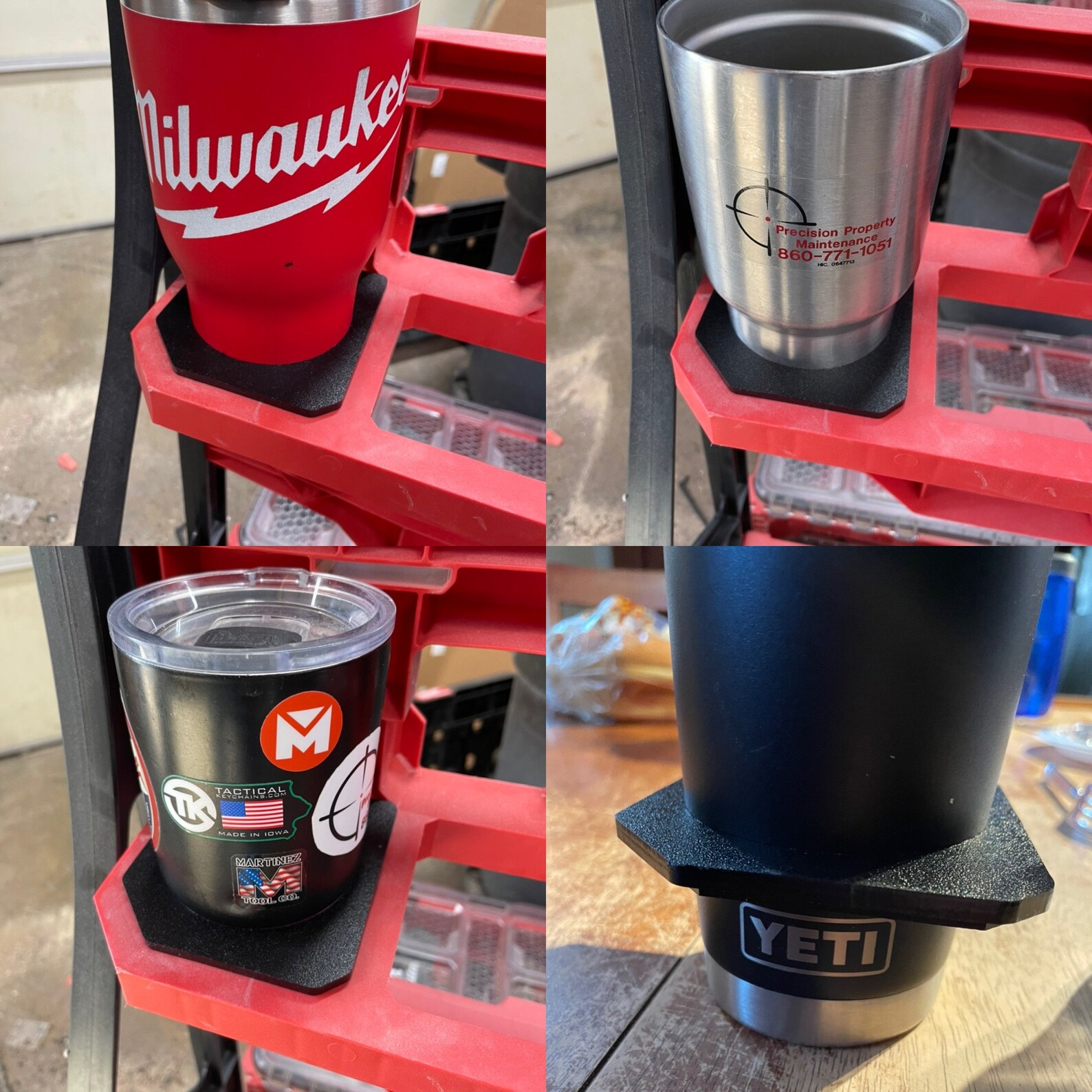 Cup Holder for Milwaukee 2 Wheel Cart Etsy