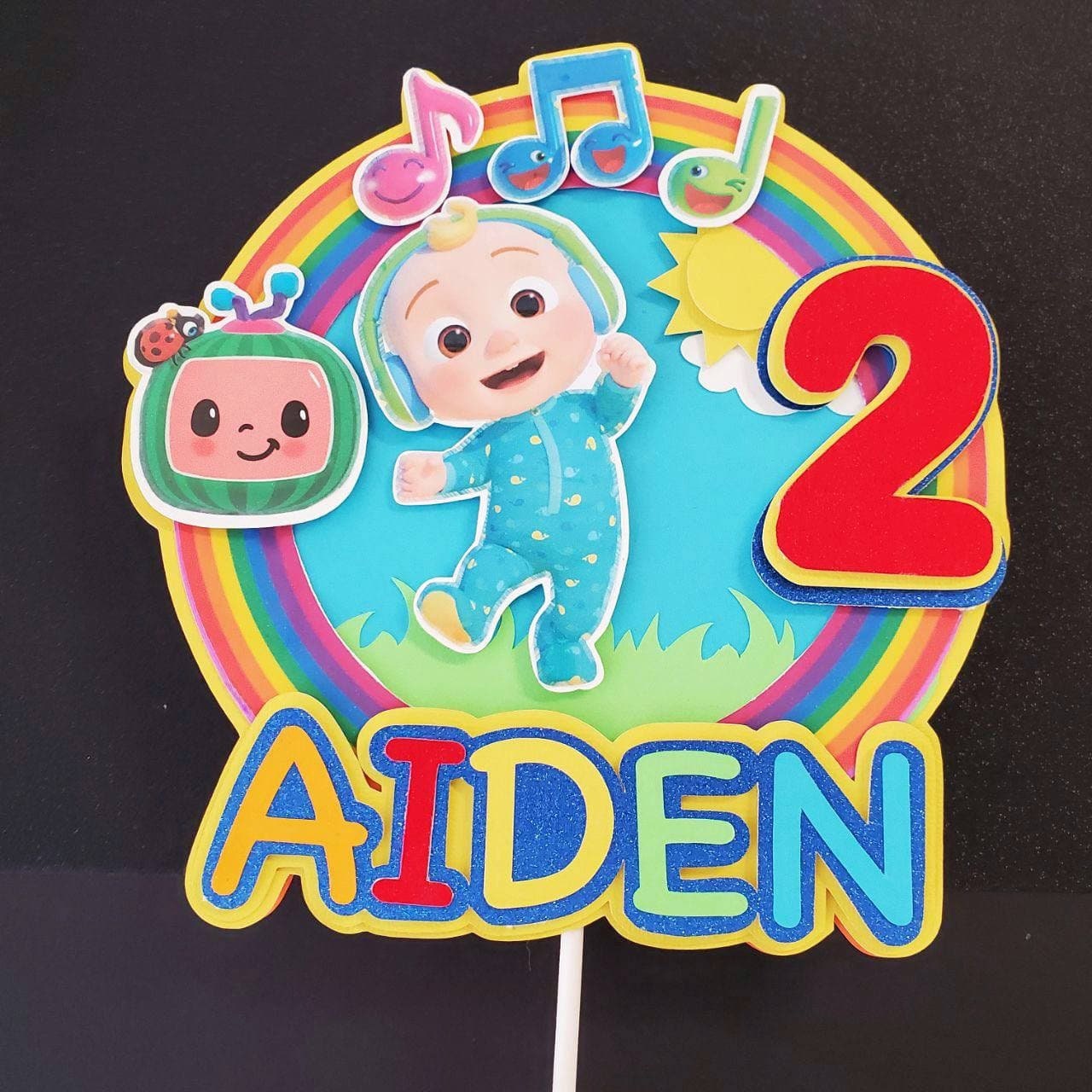 Cake Topper. Custom Personalized Birthday Etsy