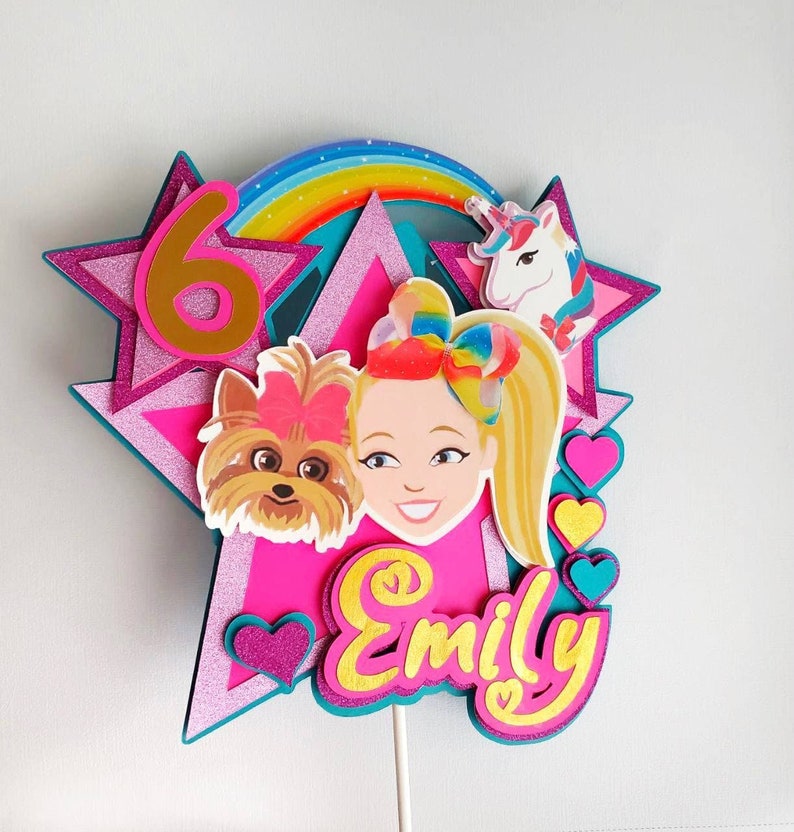 Jojo Siwa Cake Topper. Jojo Siwa Birthday Party Decor. Jojo Etsy