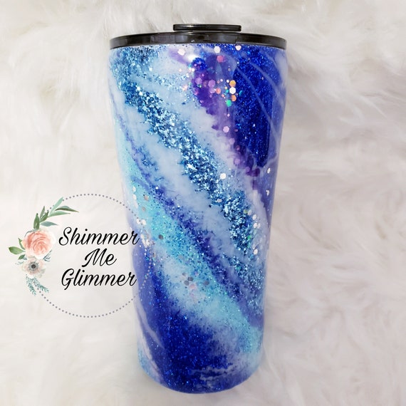 Milky Way tumbler/ custom tumbler/ blue/ milky way/ tumbler/ Etsy