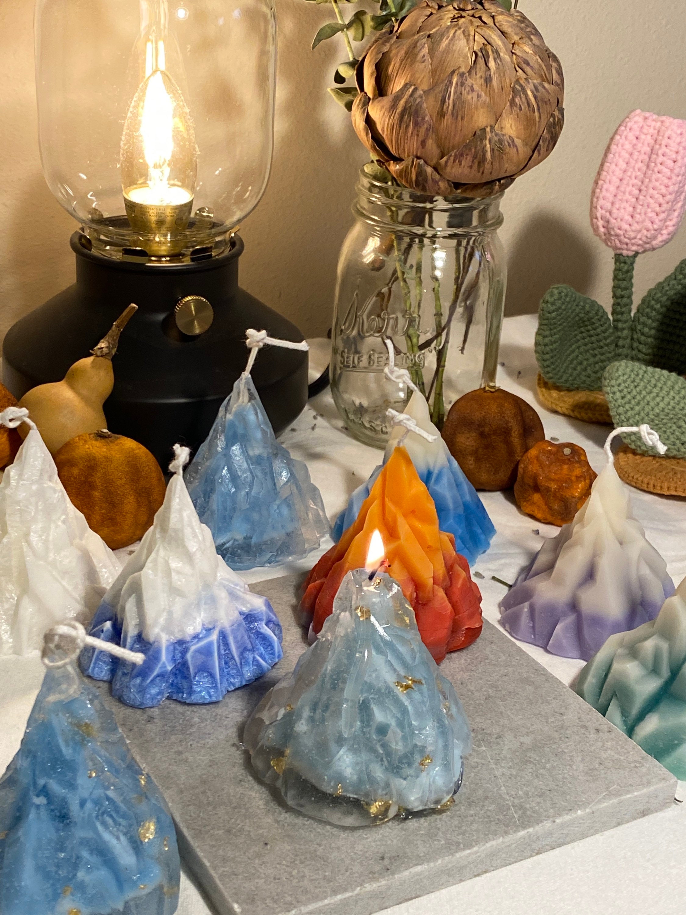 Mountains Candles Handmade Candles Ice Wax Soy Wax Etsy