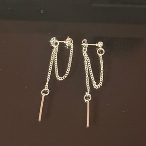 Silver Chain Earrings