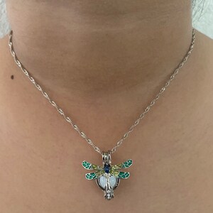Glow-in-the-Dark Necklace | Dragonfly Necklace | Pendant Necklace