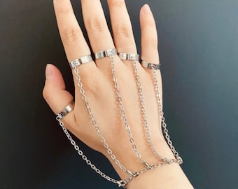 Anime Bracelet and Five Finger Ring