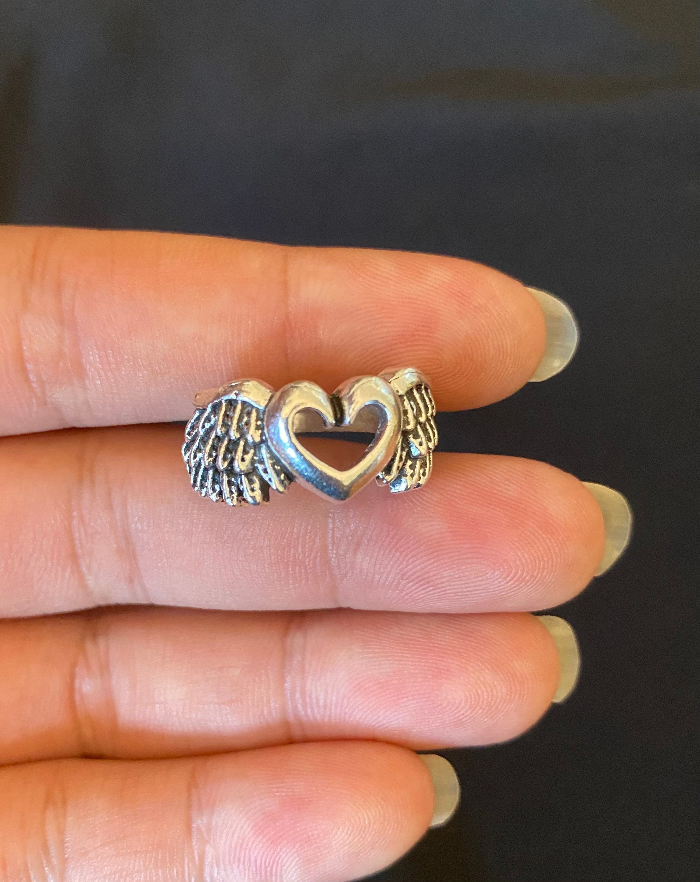 Buy Heart With Angel Wings Ring Silver Heart Ring Antique Ring