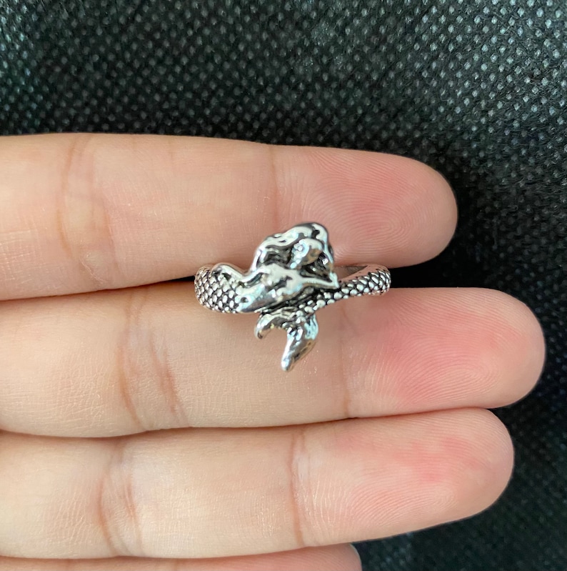 Mermaid Ring | Adjustable Antique Ring image 2