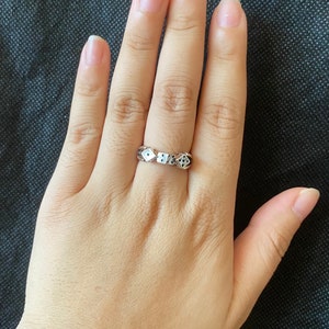 Würfel Ring | Würfelring | Gothic Silber Würfel Ring