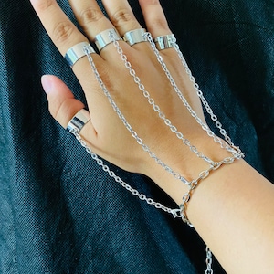 Handmade Anime Bracelet and Five Finger Rings