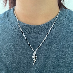 Handmade Silver Chain Necklace | Tiny Fairy Necklace | Mystic Fairytale Necklace