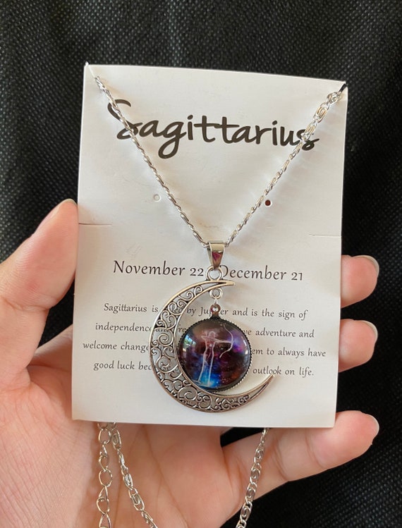Etsy sagittarius necklace deals
