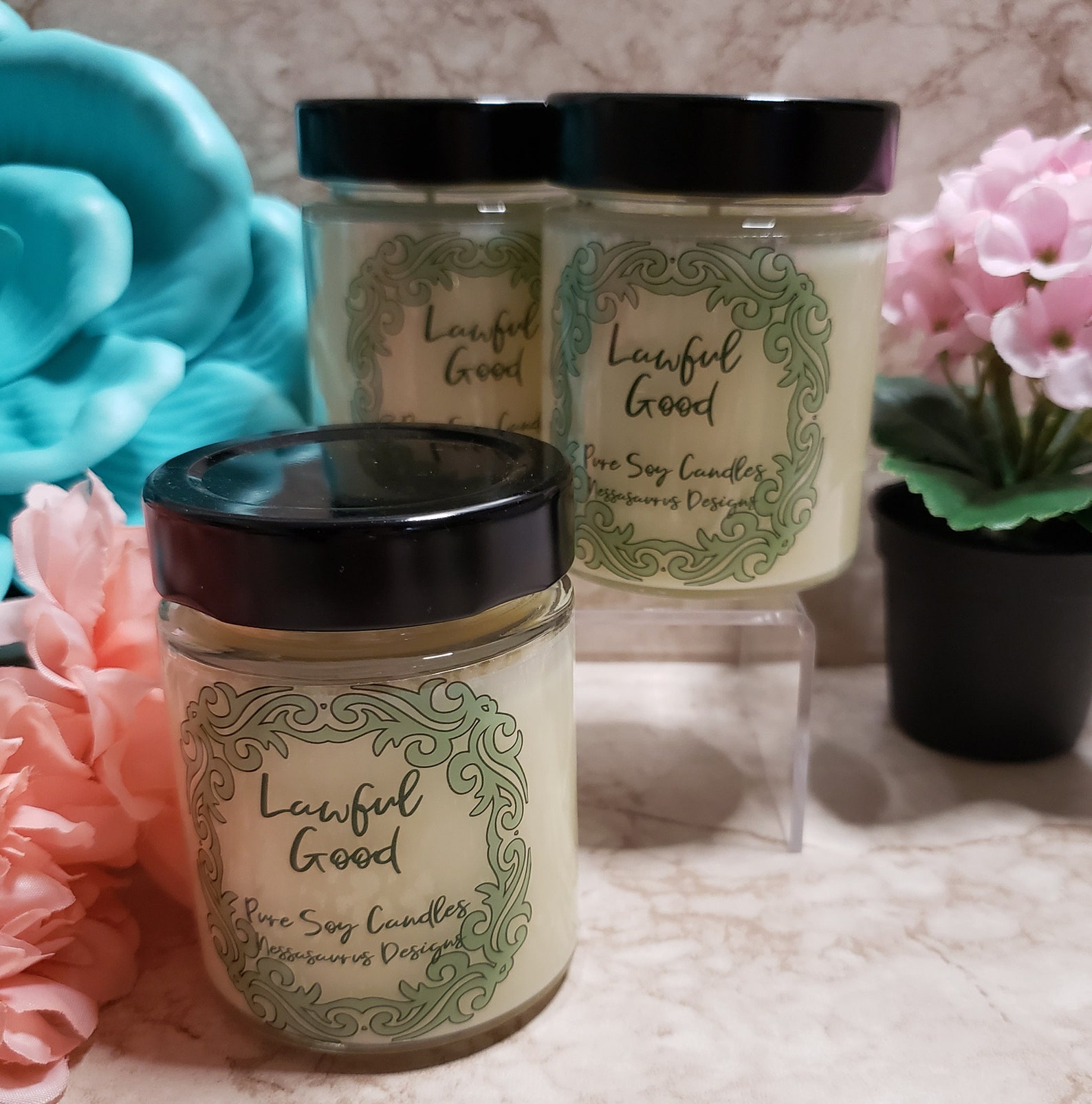 Lawful Good Candle Candle Handmade Candle Custom Candles Nerdy Candles