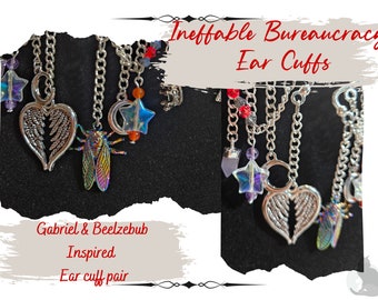 Ineffable Bureaucracy Ear Cuffs|Angel Ear Cuffs|Demon Ear Cuffs|Gabriel Inspired |Beelzebub Inspired|Good Omens Ear Cuffs|Archangel Ear Cuff