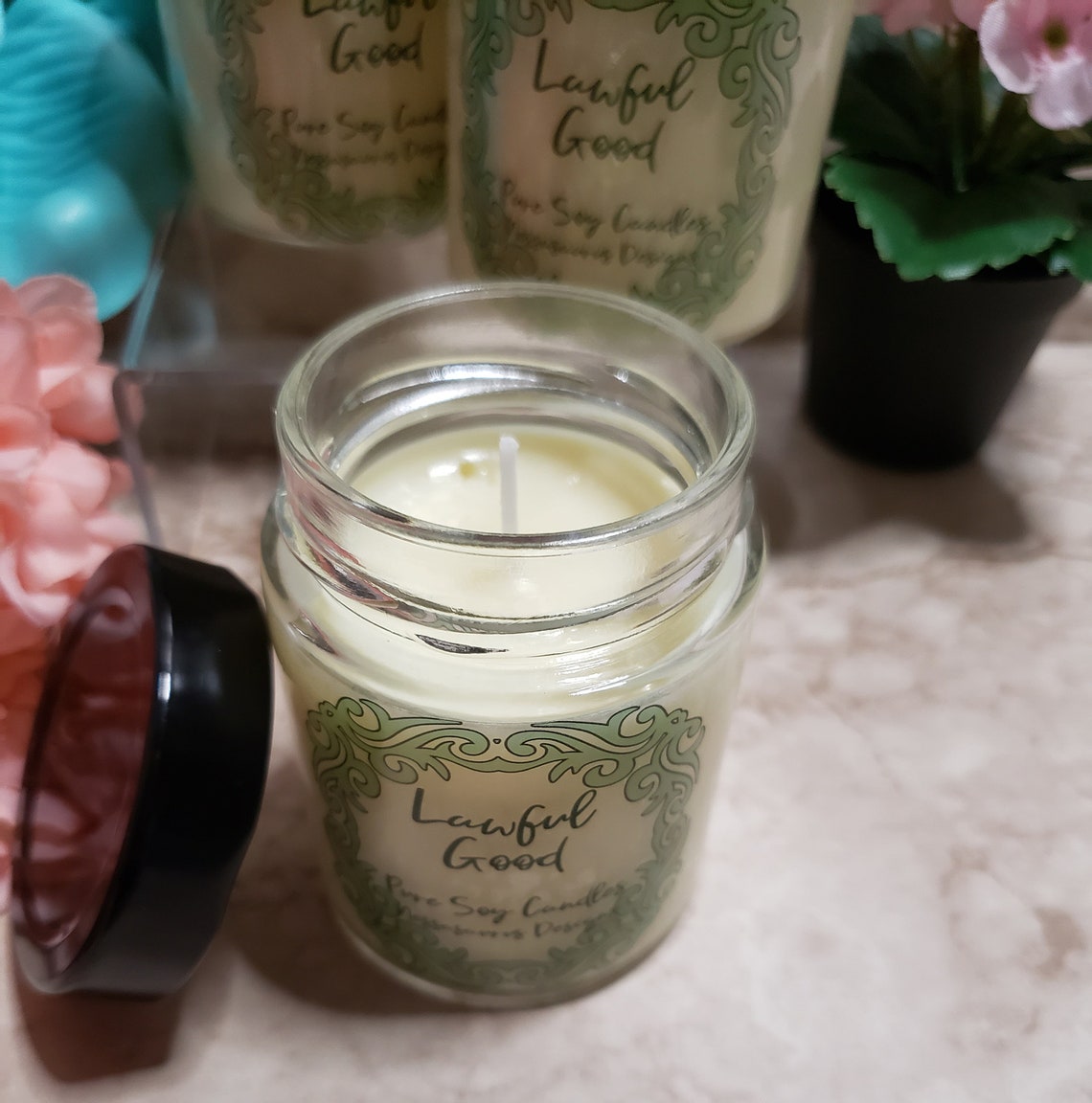 Lawful Good Candle Candle Handmade Candle Custom Candles Nerdy Candles