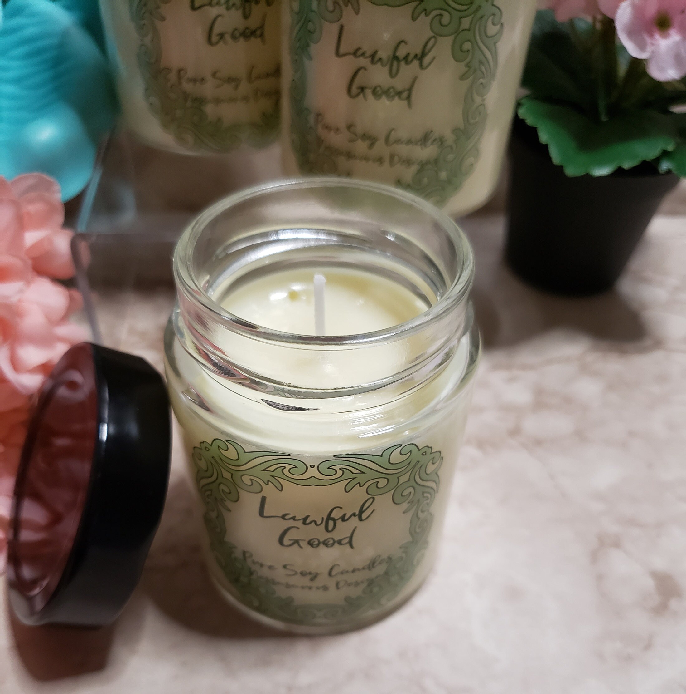 Lawful Good Candle Candle Handmade Candle Custom Candles Nerdy Candles