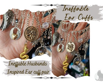 Ineffable Ear Cuffs | Angel Ear Cuffs | Demon Ear Cuffs | Aziraphale Inspired | Crowley Inspired | Good Omens Ear Cuffs | Cherub Ear Cuff |