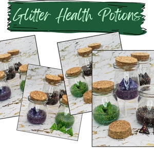 Glitter Health Potion| Healing Potion | Tabletop RPG | Potion of Healing | D and D Potion | D & D | Dungeons and Dragons | Health Potion |