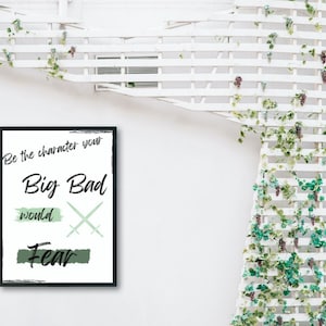 Be The Character Your Big Bad Would Fear Poster| TTRPG |DnD Print | Dungeons and Dragons | DnD Artwork | Inspiration Poster| DnD Digital Art