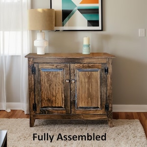 Farmhouse Furniture Cabinet Wooden Hall Cabinet 2 Door Cabinet Primitive Cabinet Handmade Buffet Cabinet Home Decor Farmhouse Jelly Cupboard