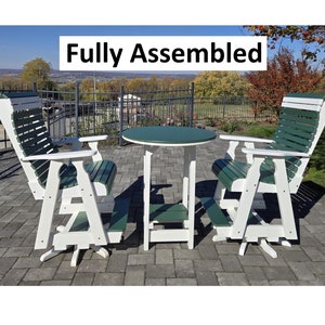 Round Amish Table and Chairs - Etsy