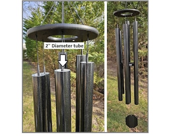 51"-84"  Wind Chimes  Amish Handmade - Aluminum Tubes - Deep Tone - Healing - Outdoor Decor - Soothing - Wind Bells - Meditation - Nature