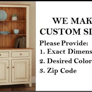 Amish Handmade Bookcase Cabinet - Large Cabinet Hutch- Multipurpose Cabinet Drawers - Farmhouse - Storage - Rustic - Case Goods -Home Decor image 4