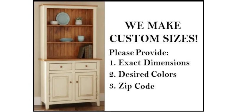 Amish Handmade Bookcase Cabinet - Large Cabinet Hutch- Multipurpose Cabinet Drawers - Farmhouse - Storage - Rustic - Case Goods -Home Decor image 4