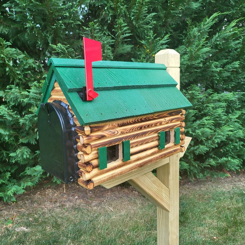 Log Cabin Mailbox - Etsy