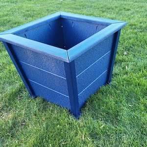 Planter Box - Garden Planter Box - Square Patio Planter - Rustic Farmhouse Planter -Amish Handmade