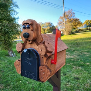 Dog Mailbox Amish Handmade Wooden Metal insert USPS Approved